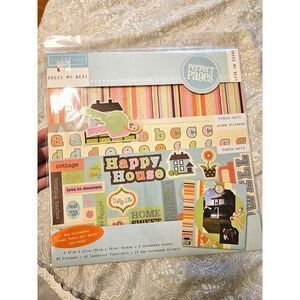 NIP Perfect Pages Dress My Nest 12x12 Scrapbooking Page Kit